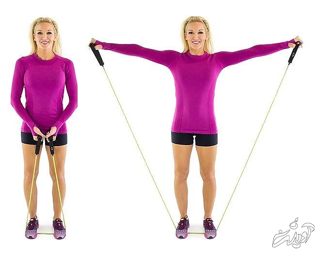 حرکت نشر از جانب زن میانسال ورزشکار